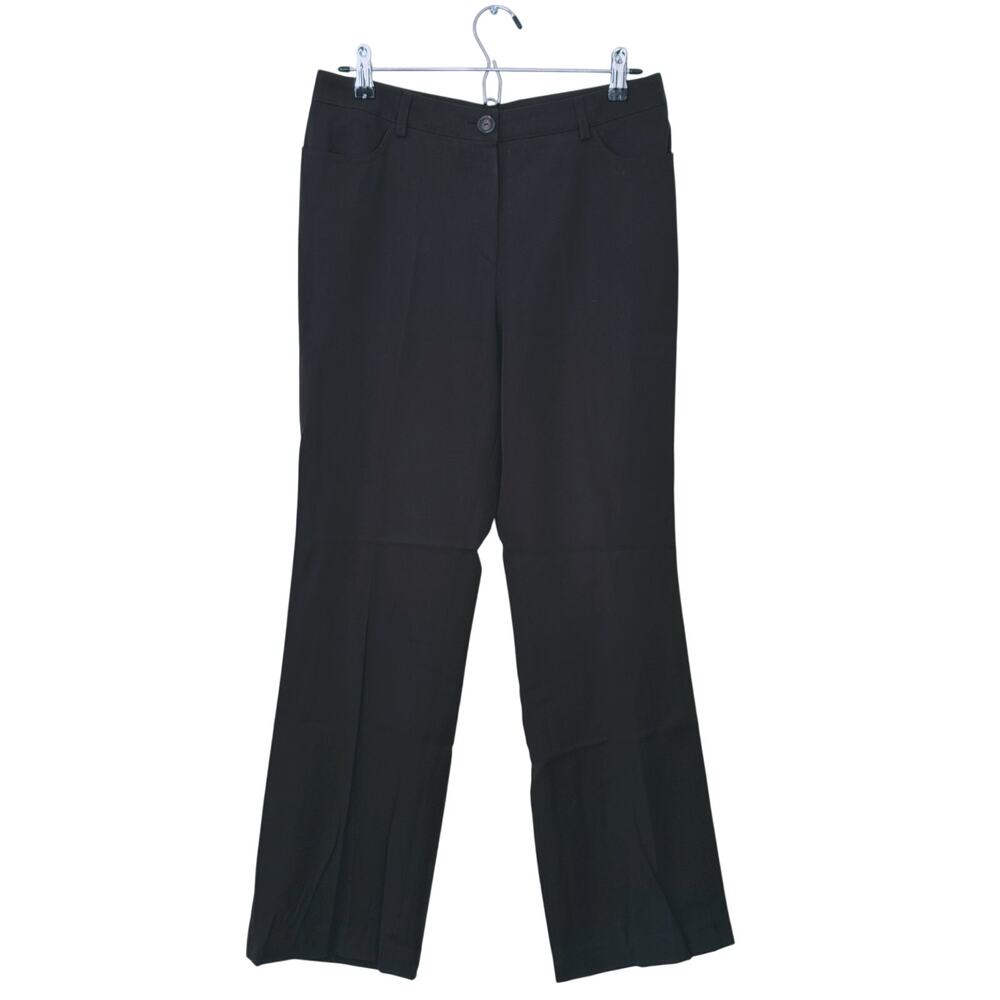 AKRIS Bergdorf Goodman Womens Wool Tailored Trouser Dress Pants Size 8 Black